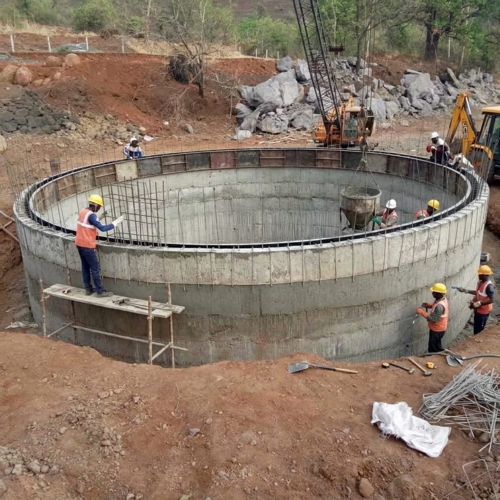 Large Concrete Well Ring